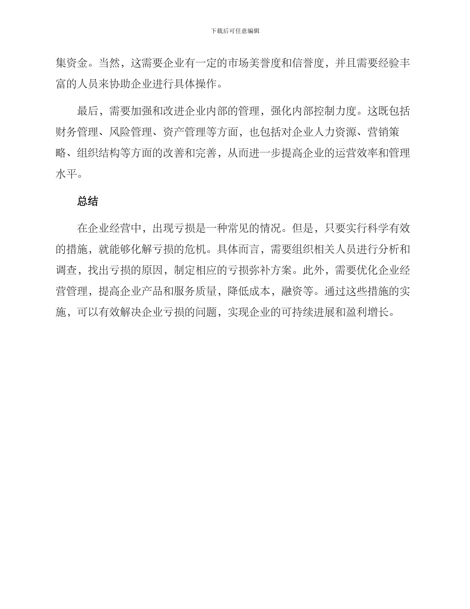 亏损弥补方案_第2页