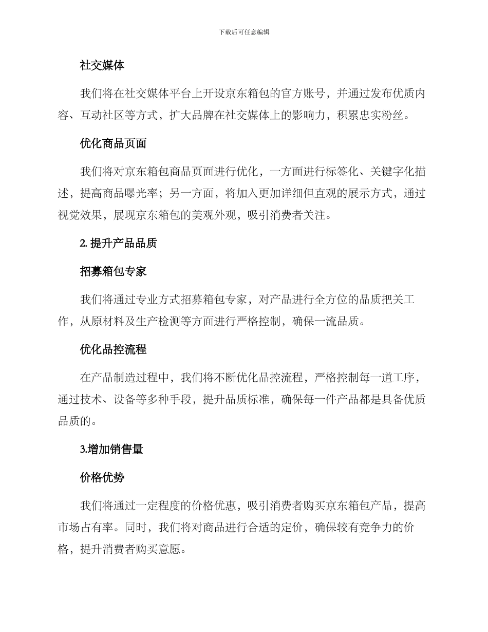京东箱包运营计划方案_第2页
