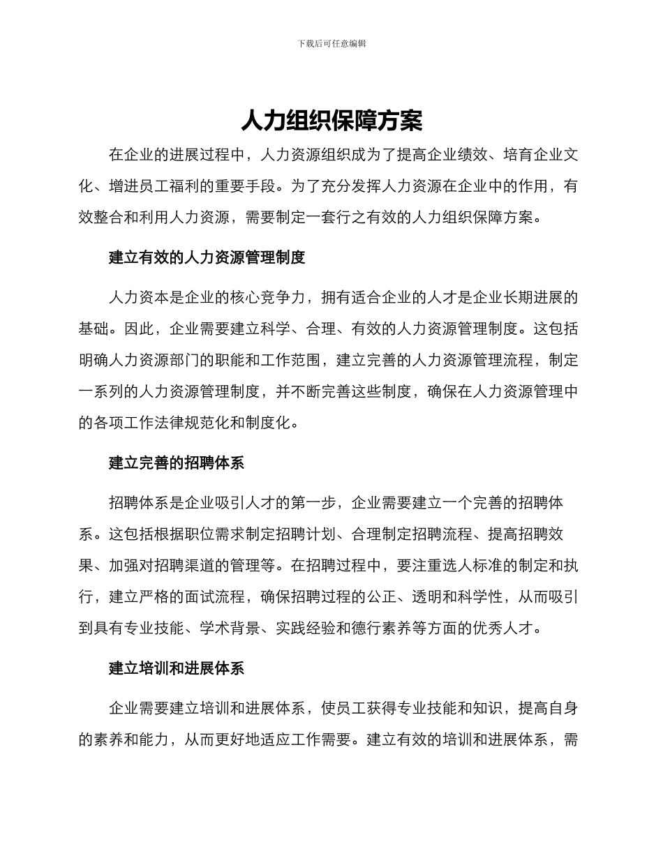 人力组织保障方案_第1页
