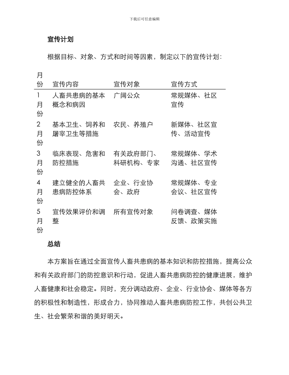 人畜共患病宣传方案_第3页