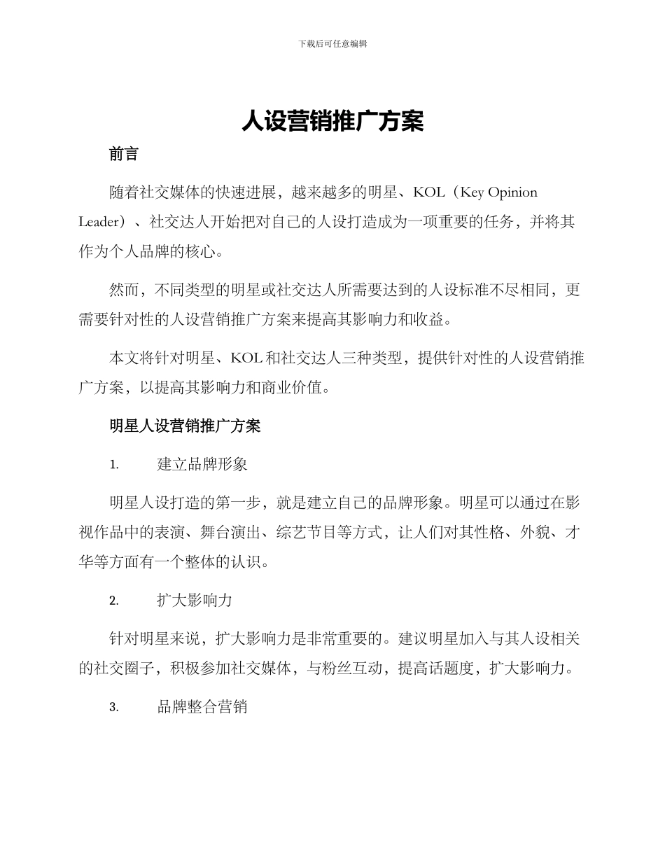 人设营销推广方案_第1页