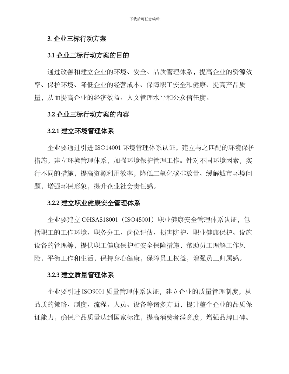企业三标行动方案_第2页