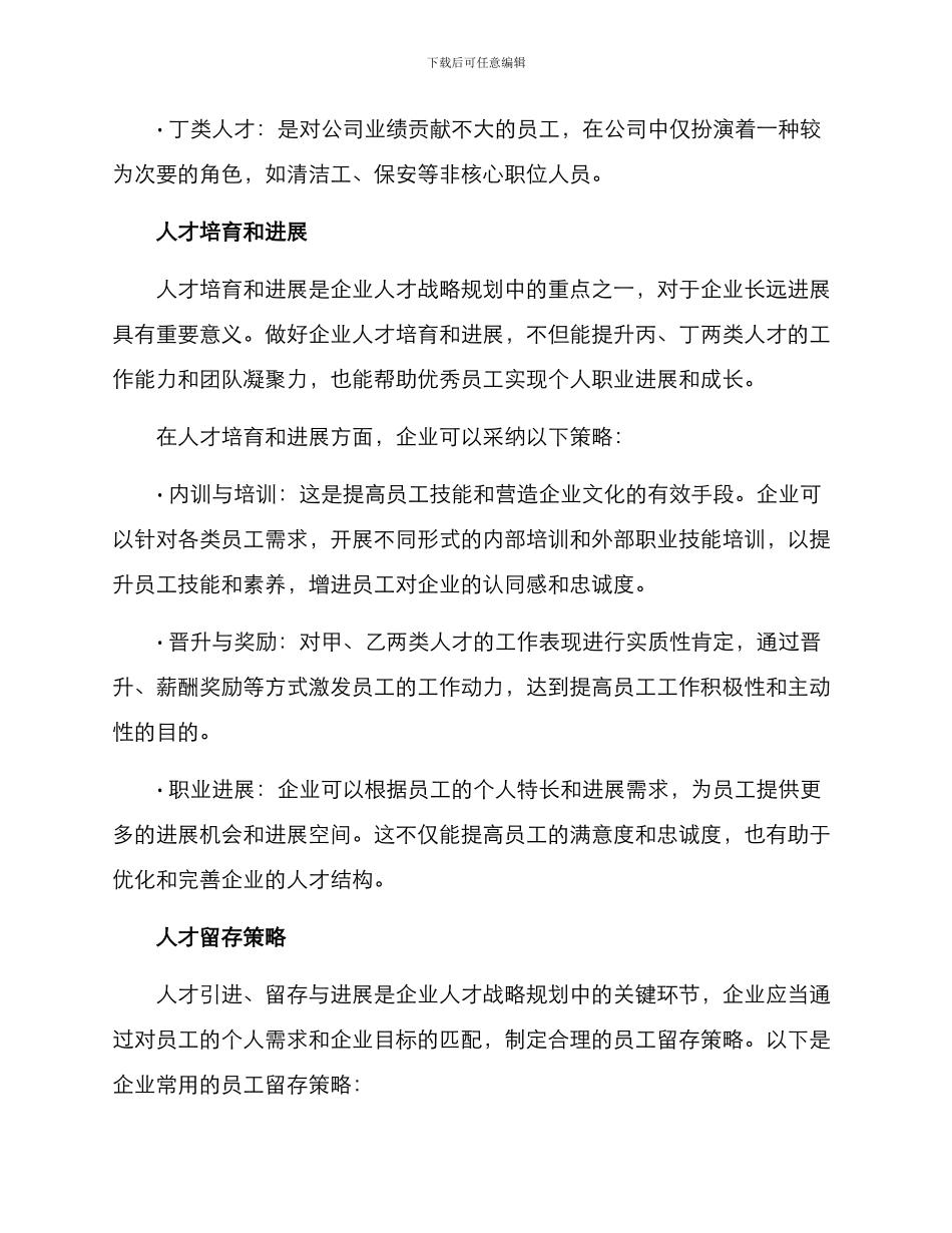 企业人才战略规划方案_第3页