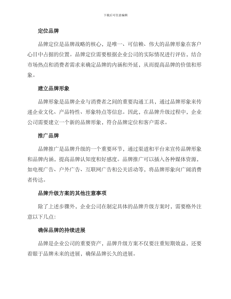 企业公司品牌升级方案_第3页