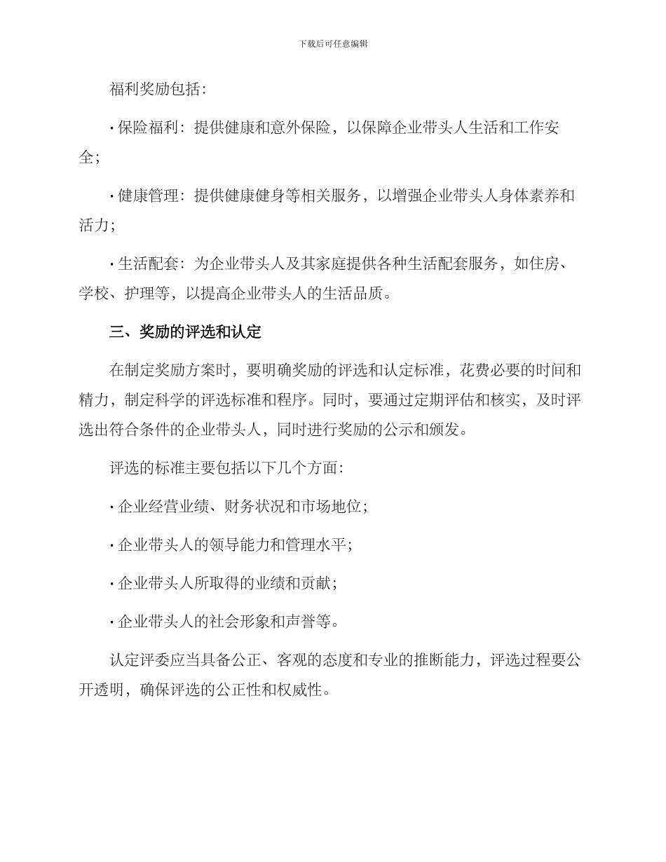 企业带头人奖励方案_第3页