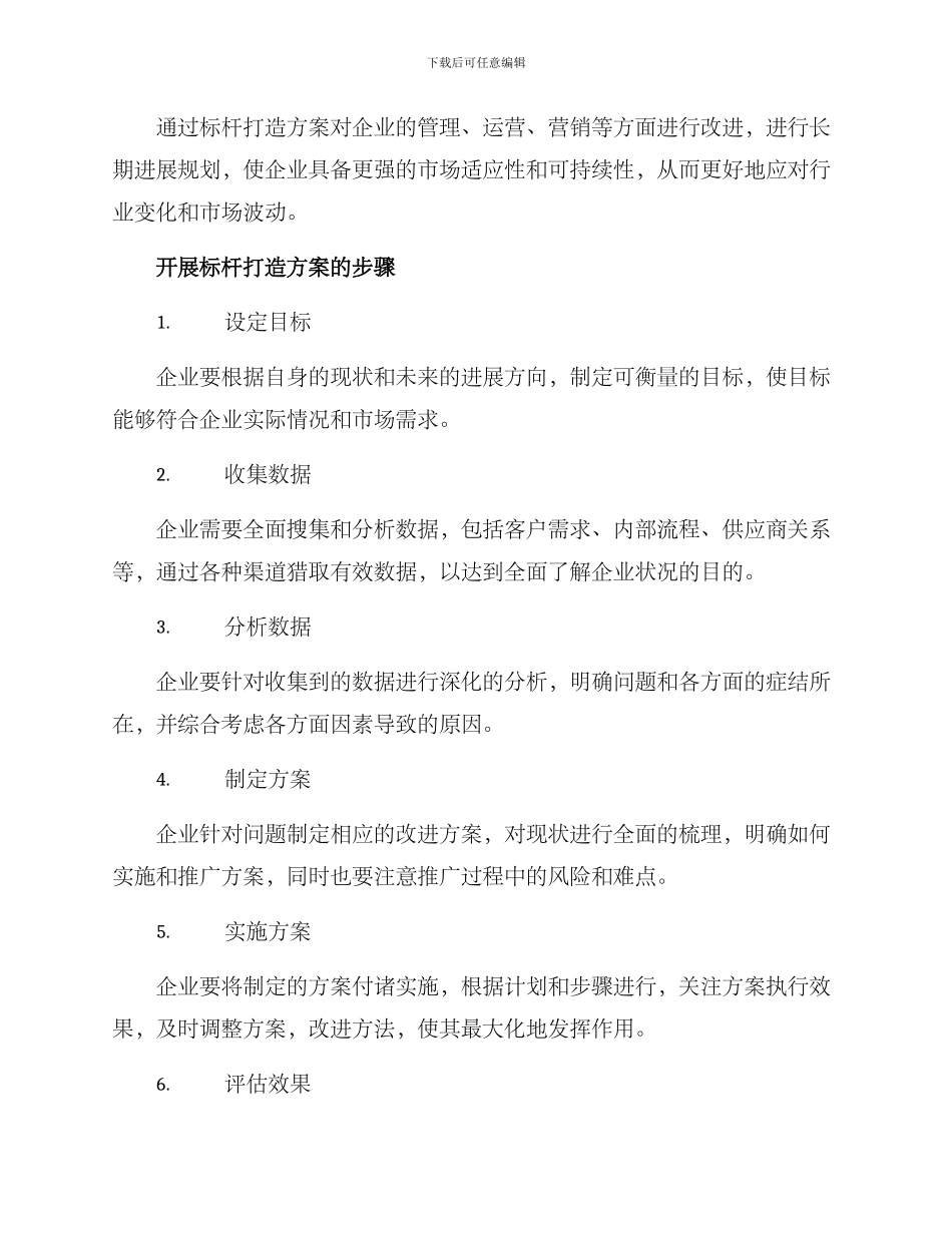 企业开展标杆打造方案_第2页