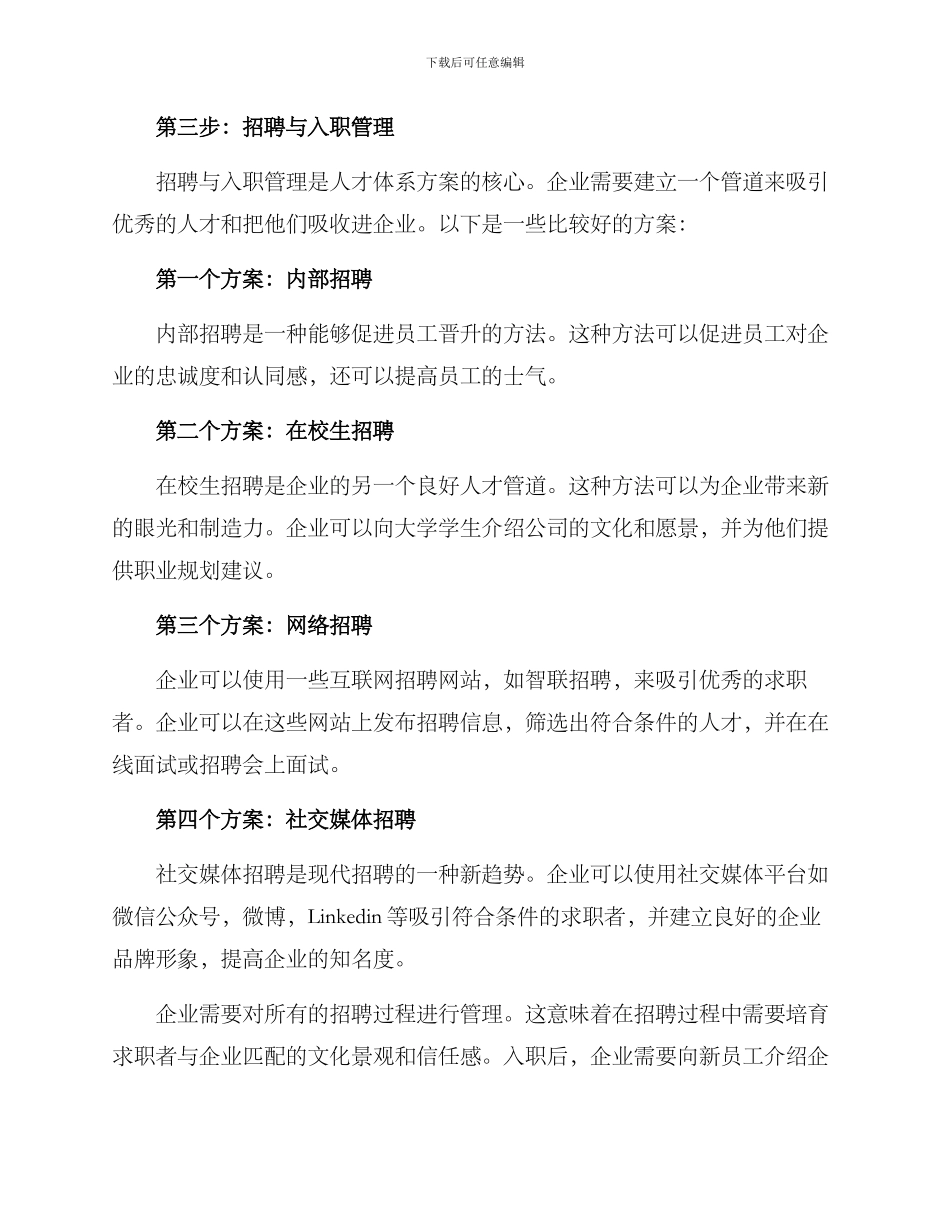 企业搭建人才体系方案_第2页