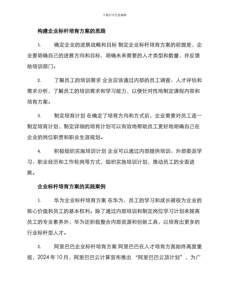 企业标杆培养方案_第2页