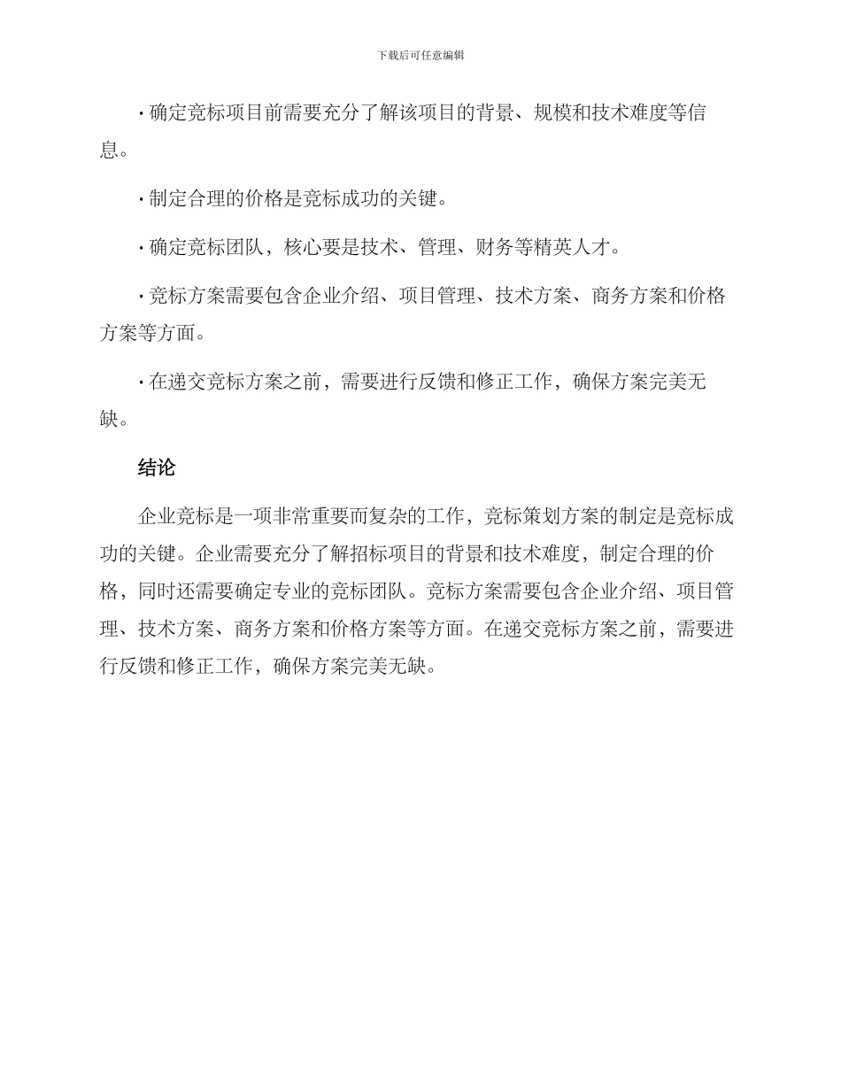 企业竞标策划方案_第3页
