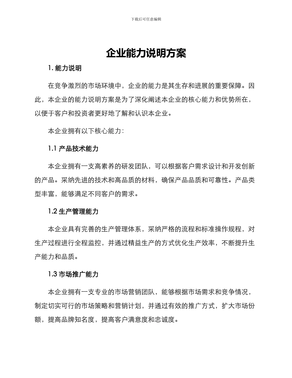 企业能力说明方案_第1页