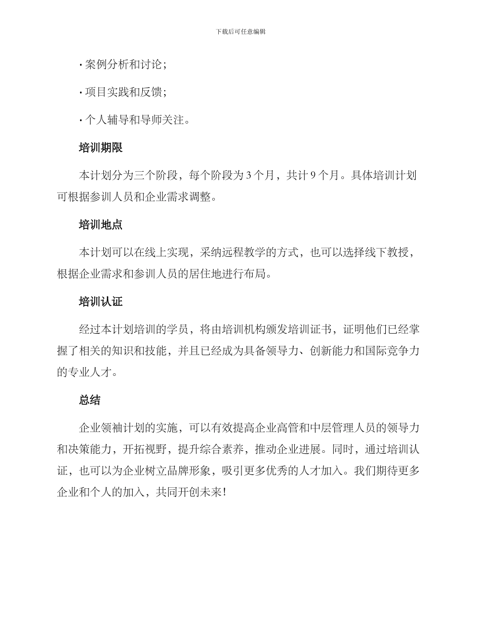 企业领袖计划方案_第3页