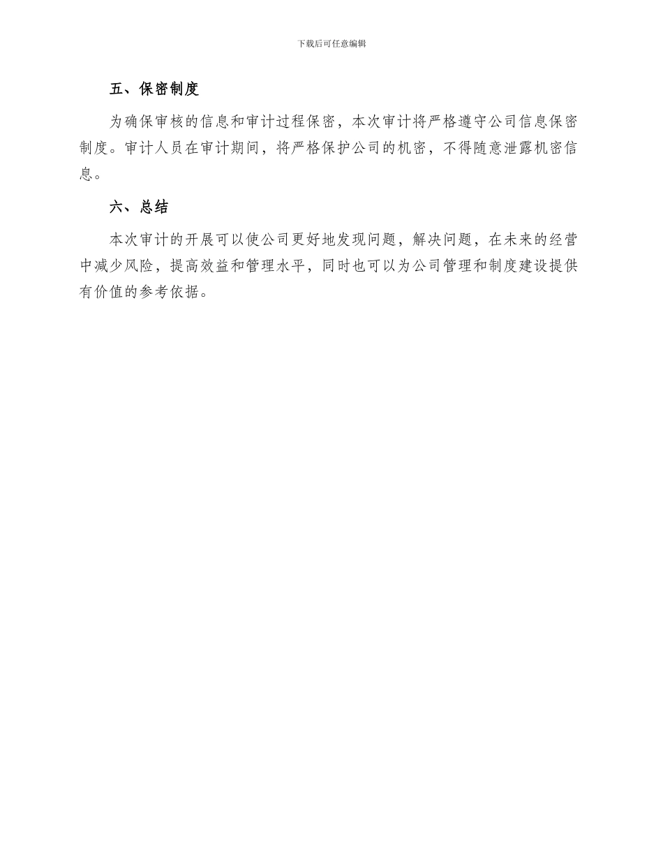 公司开展审计活动方案_第3页