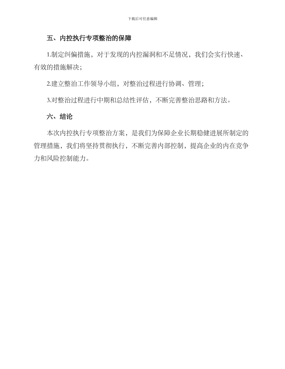 内控执行专项整治方案_第3页