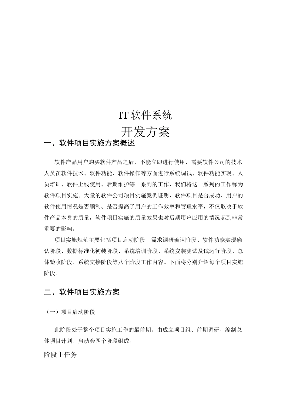 IT软件系统开发方案_第1页