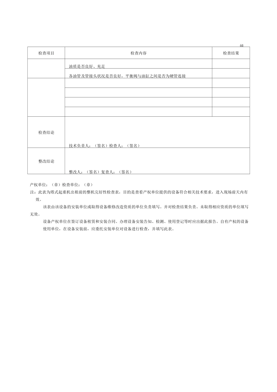 塔式起重机检查表.._第2页