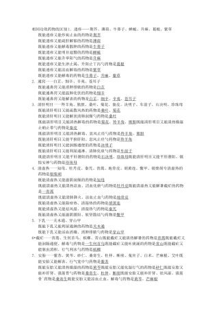 中药学整理资料