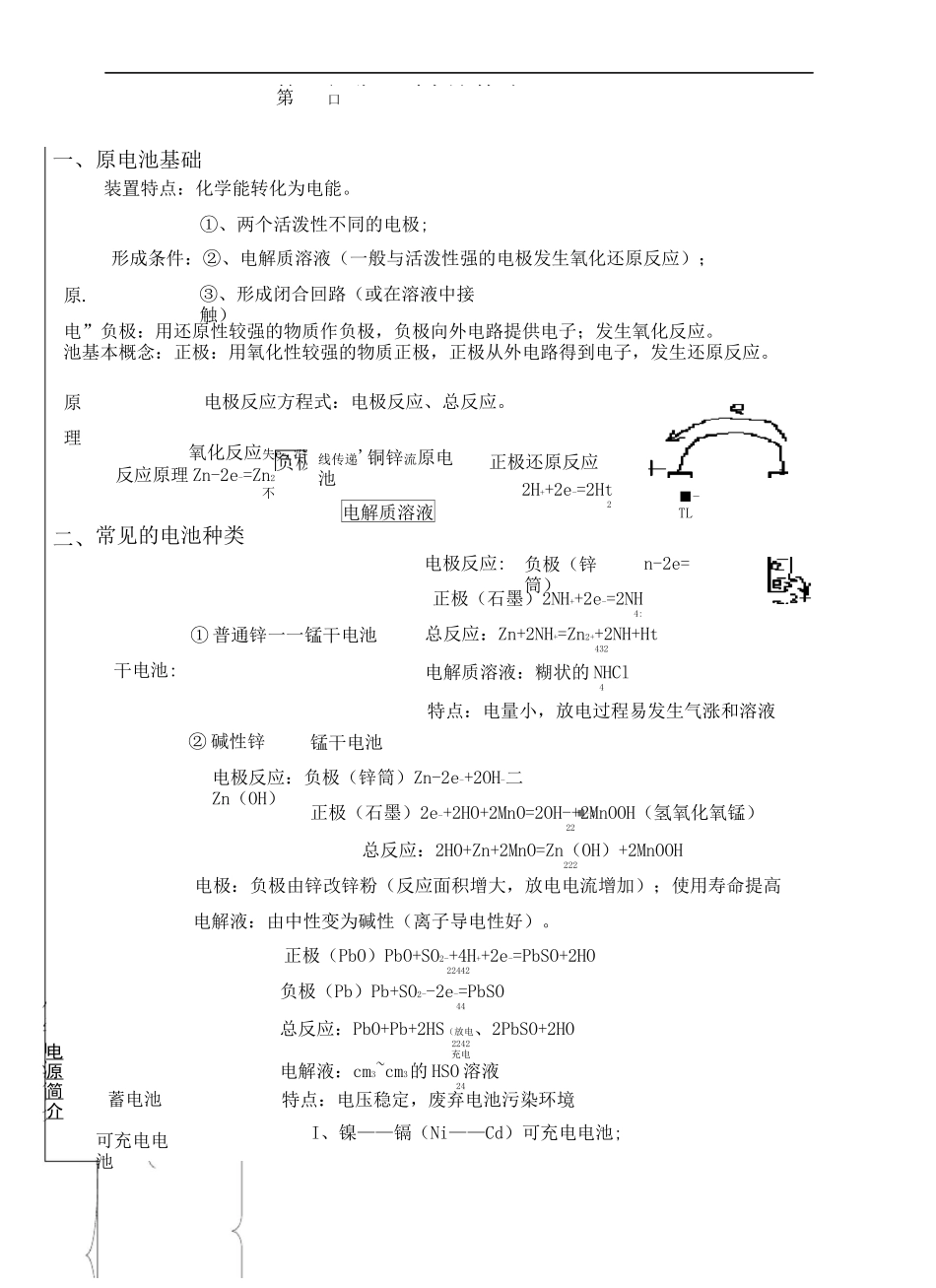 高考电化学专题复习精华版_第2页