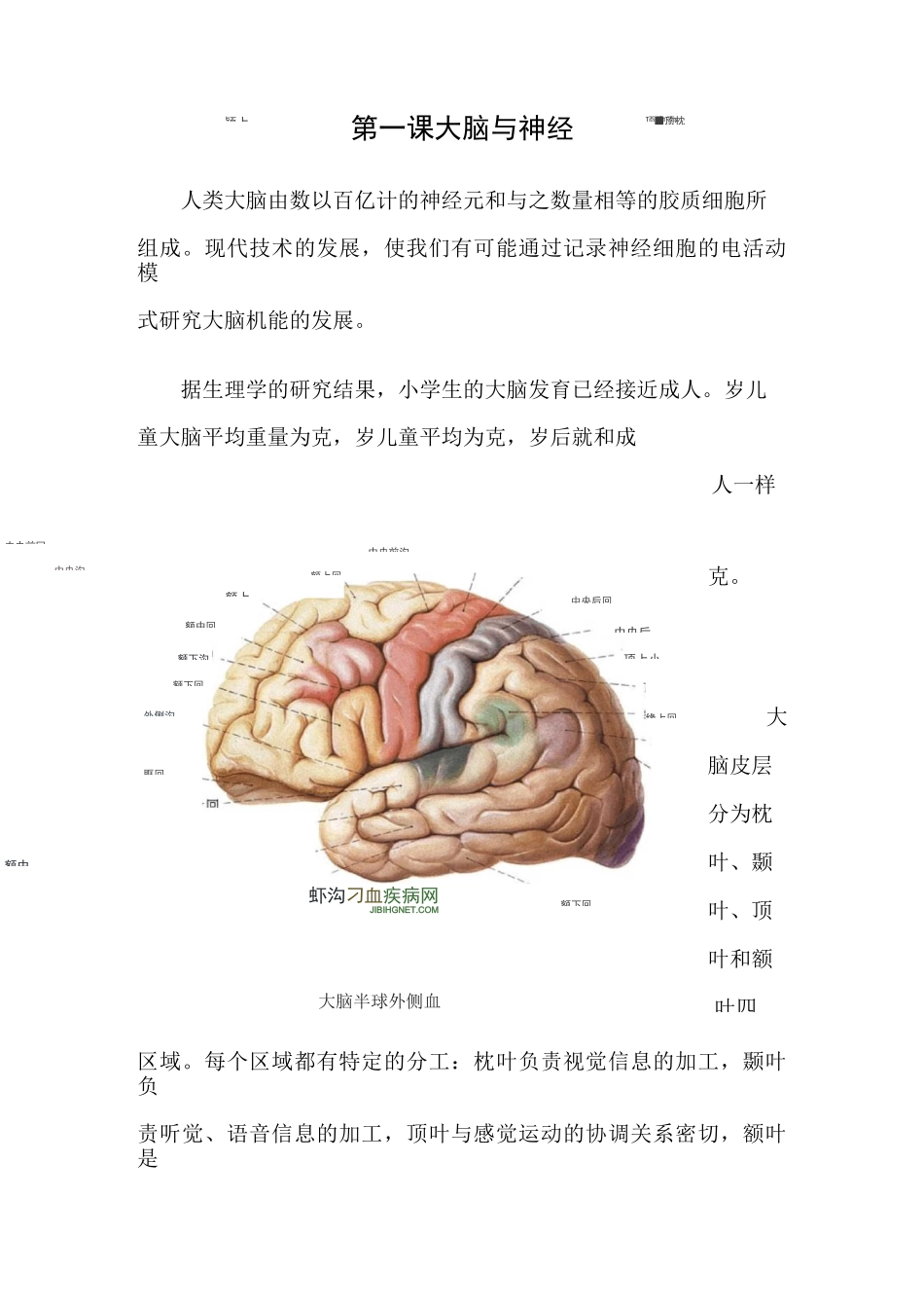 三年级上册校本课程健康教育校本教材_第1页