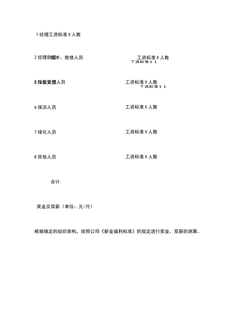 万科物业管理费测算指引_第3页