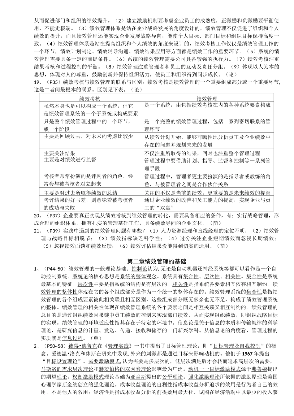江苏自考05963绩效管理(必背)_第2页