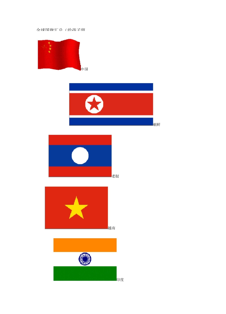 各国国旗高清大图_第1页