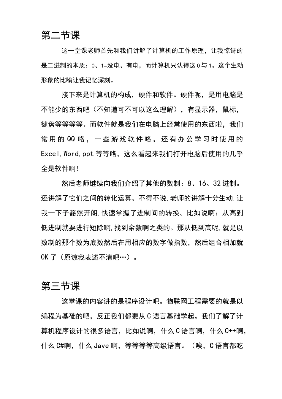 计算机导论课后感_第2页