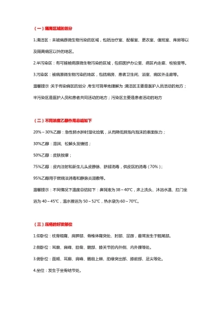 2019护考19个基护最重要高频考点