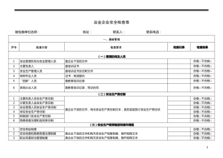 20200304冶金企业安全检查表