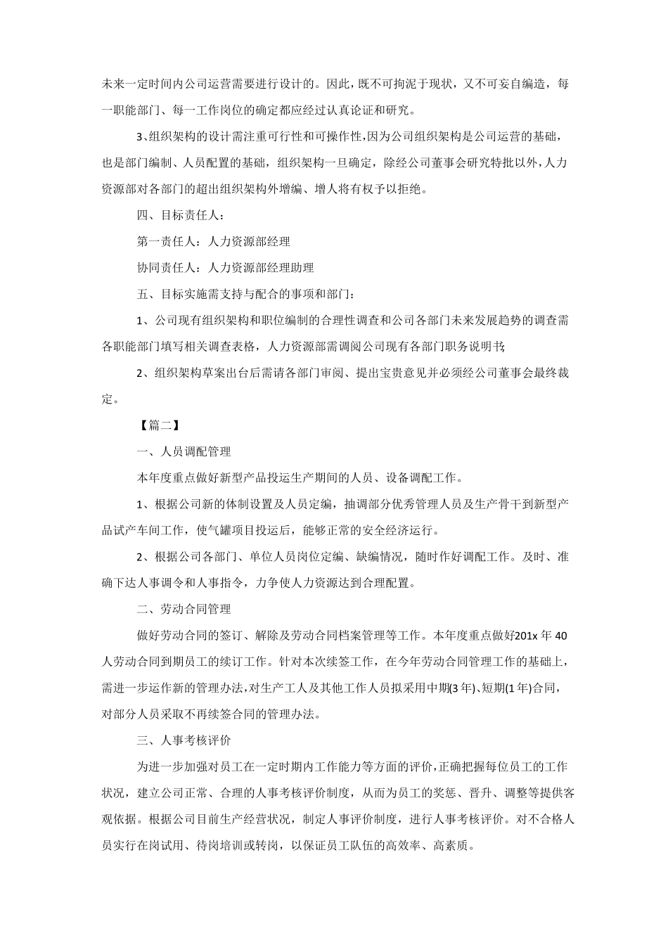 2020人力资源年工作计划_第2页