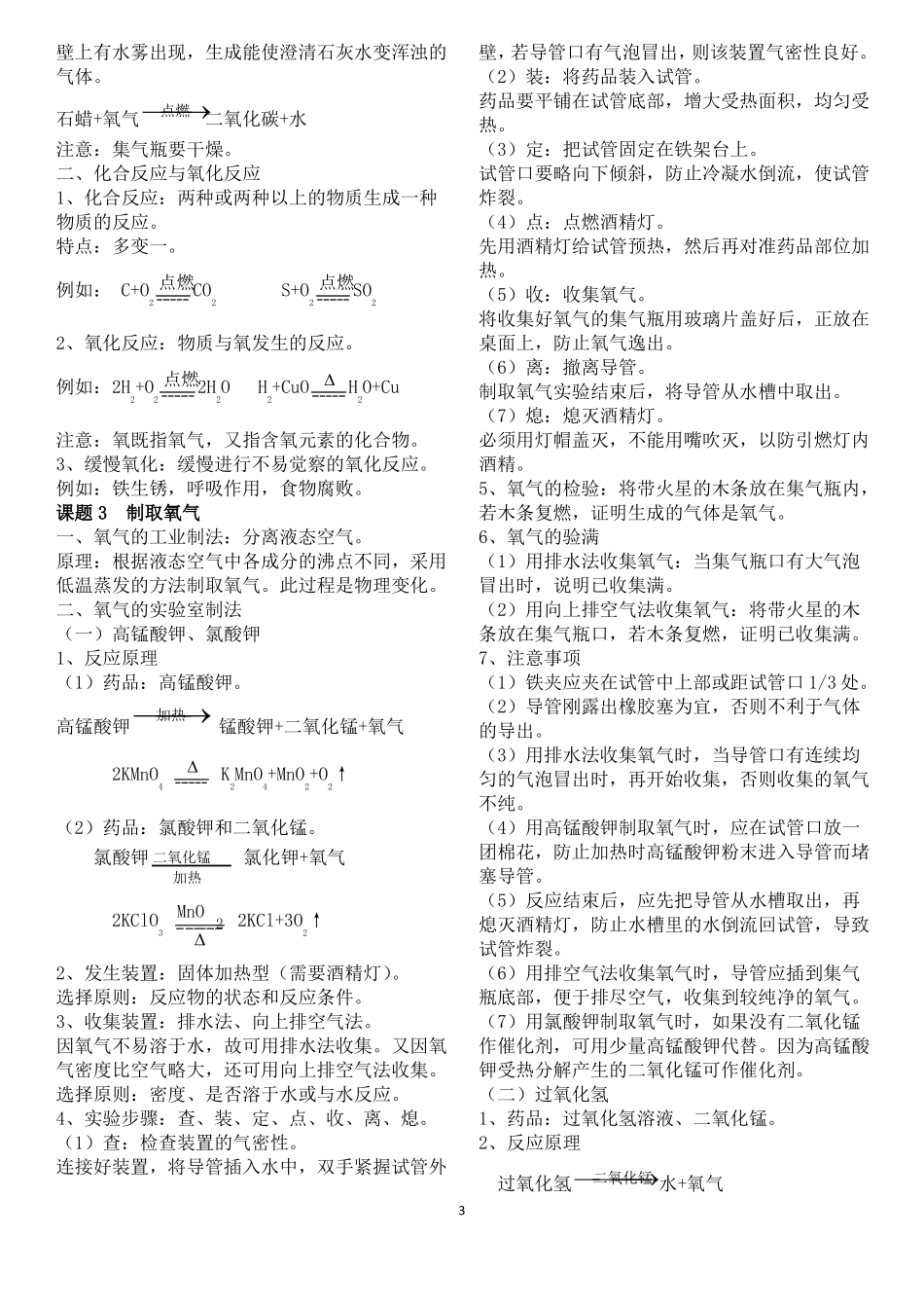 2020人教版九年级化学知识点归纳总结_第3页