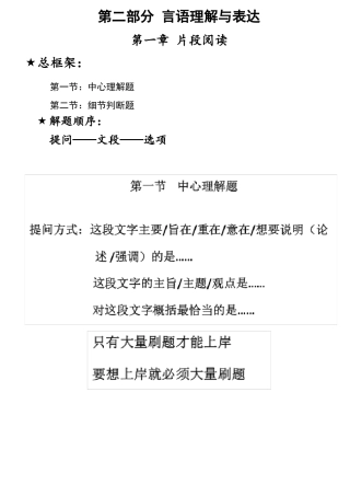 2020公考行测思维导图打印版