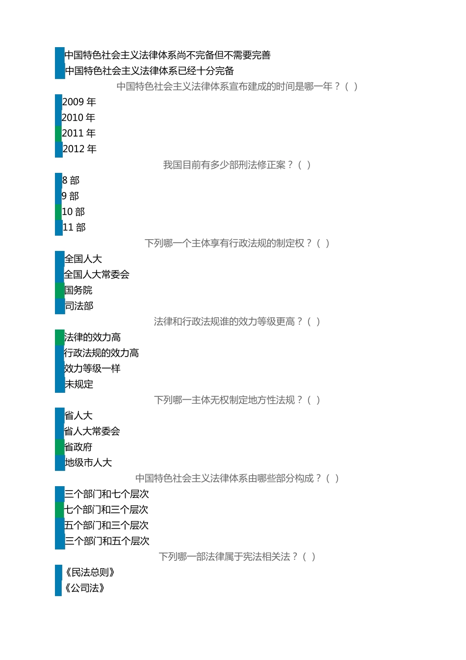 2020年第五届宪法小卫士习题及答案_第2页