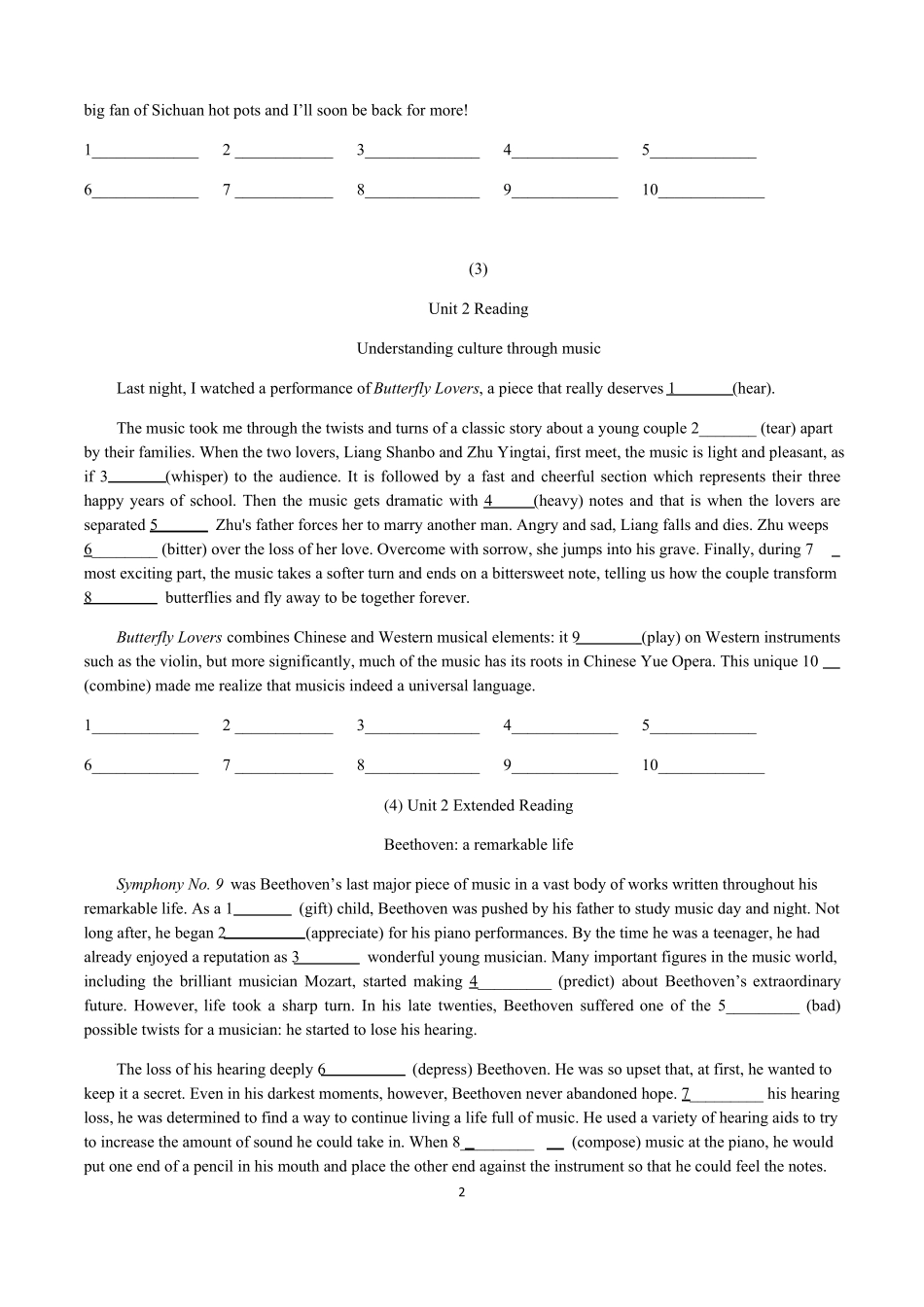 2020新译林版高中英语选择性必修一全册课文语法填空_第2页