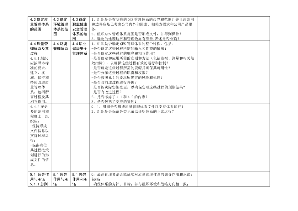 2021年2020年新版三体系内审检查表全条款_第2页