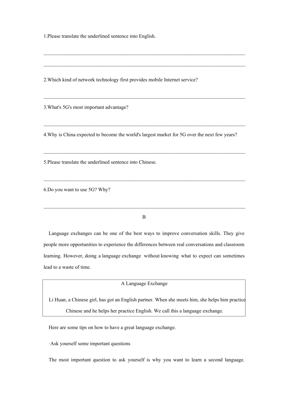 2021年山西中考英语总复习题型专项训练：任务型阅读_第2页