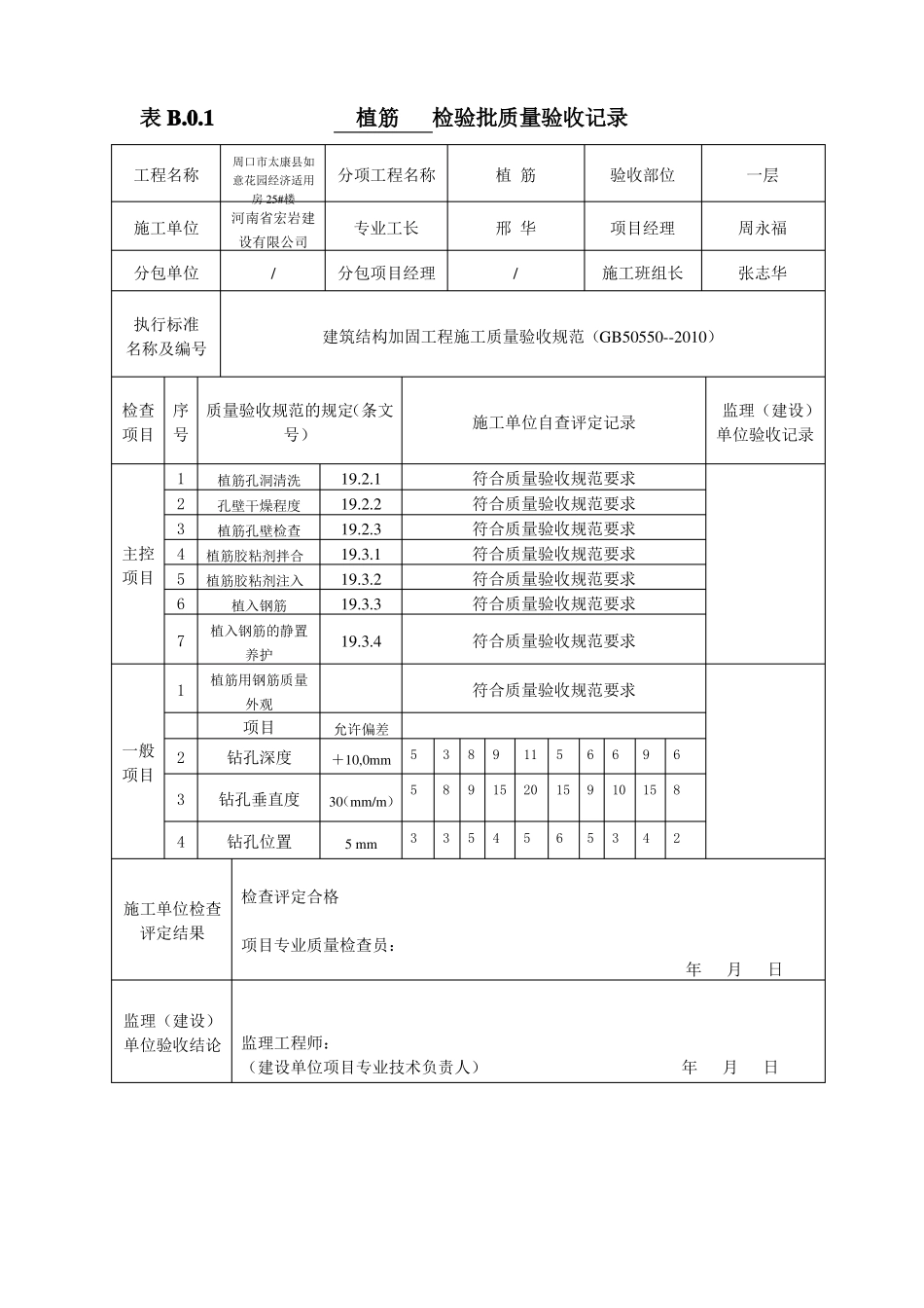 25#楼植筋检验批_第2页