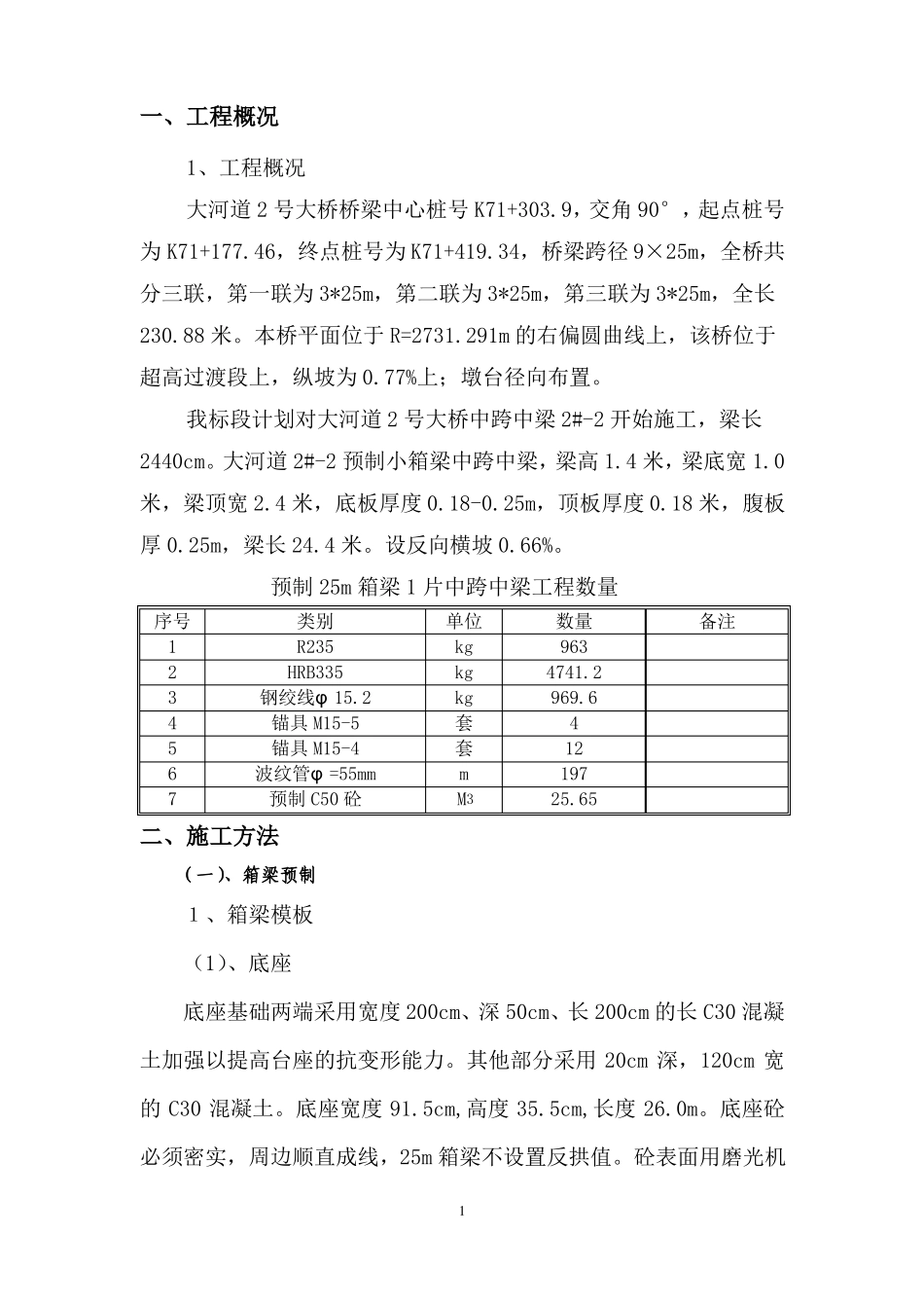 25米预制箱梁施工方案首件_第2页