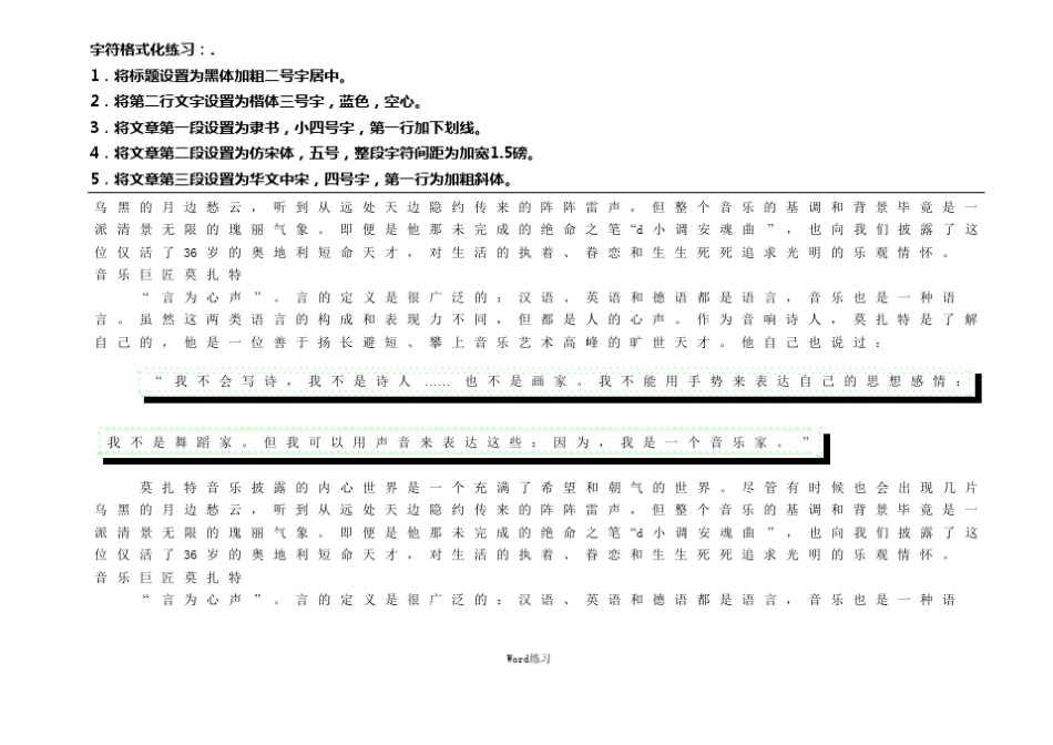 2字符格式化练习模板_第3页