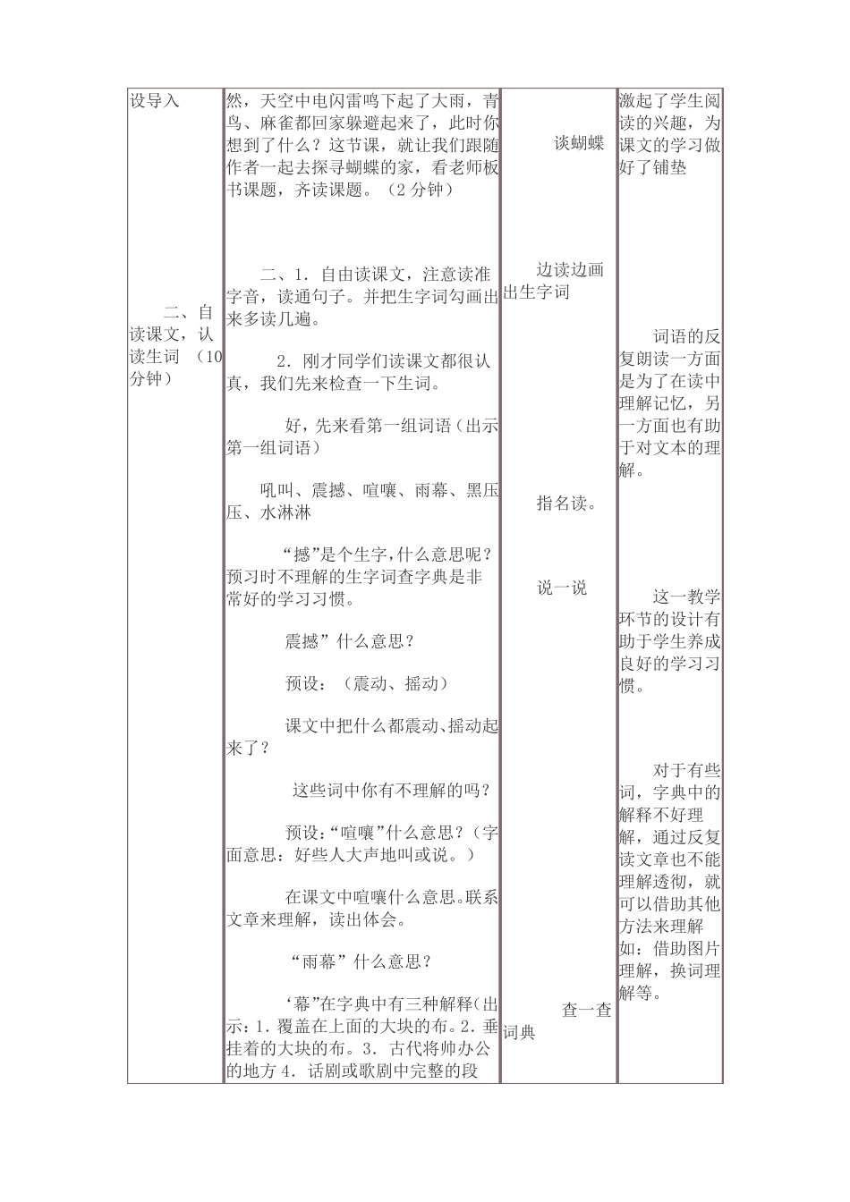 2蝴蝶的家教案反思_第2页