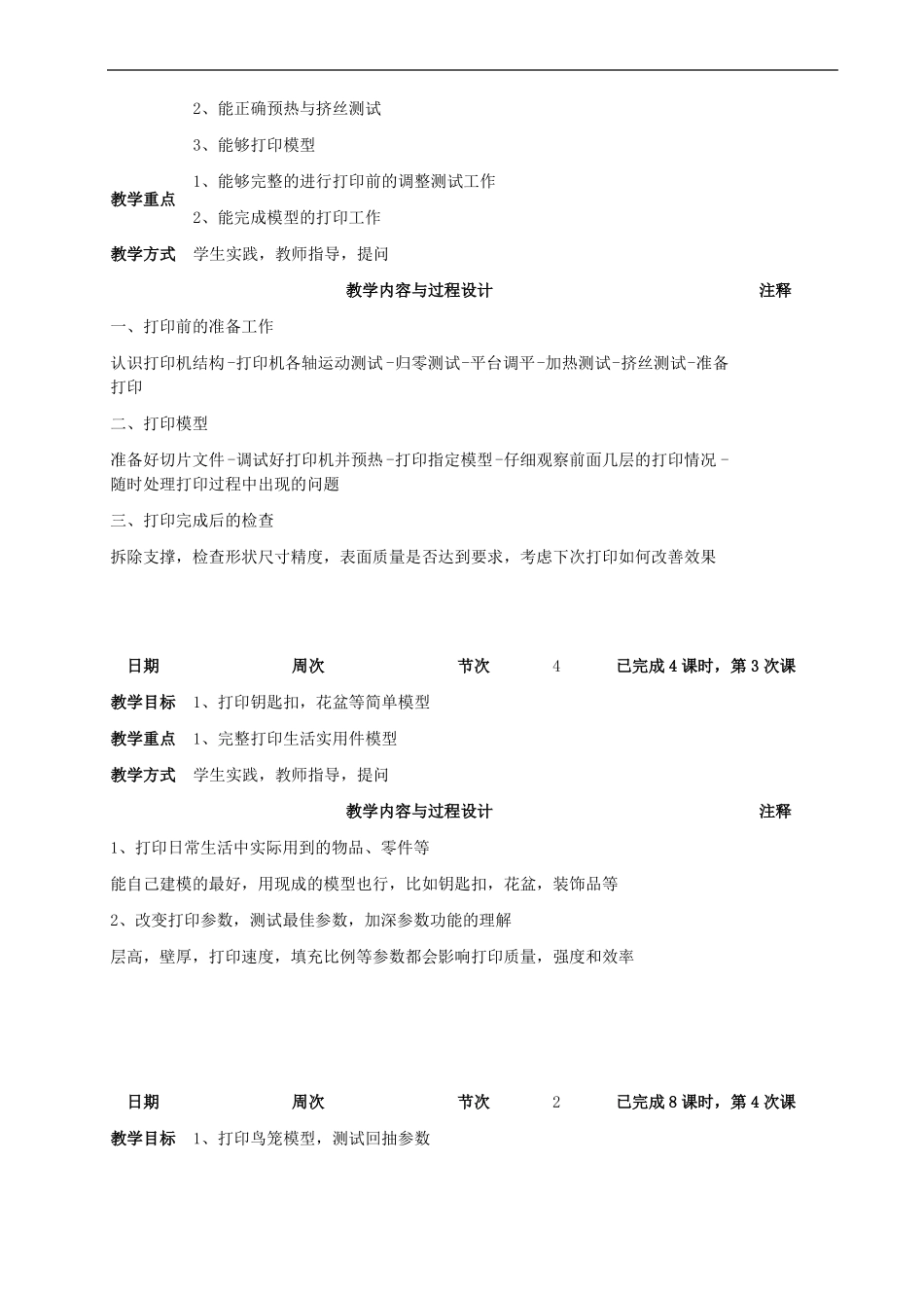 3D打印实训教案_第2页