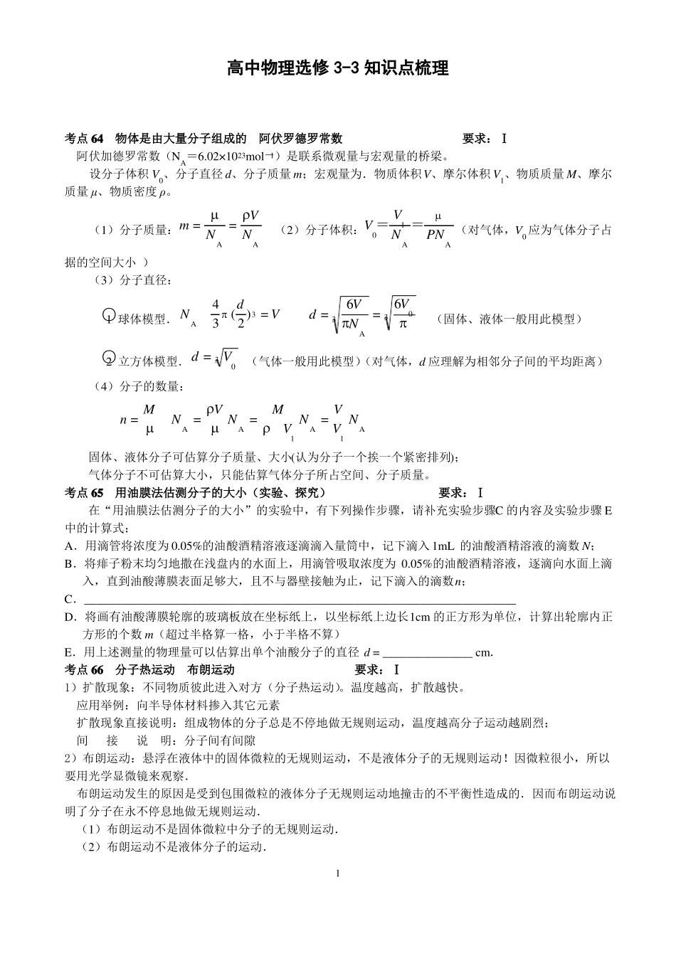 3热学知识点总结_第1页