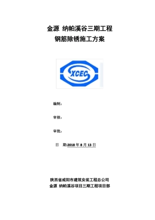 48#50#楼钢筋除锈施工方案