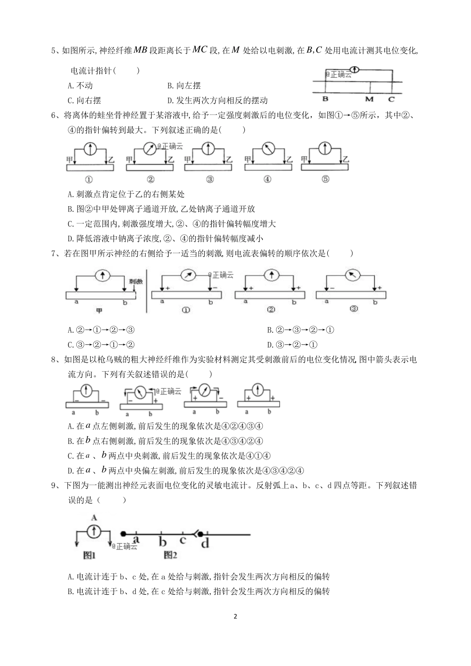 4膜电位的变化及相关曲线_第2页