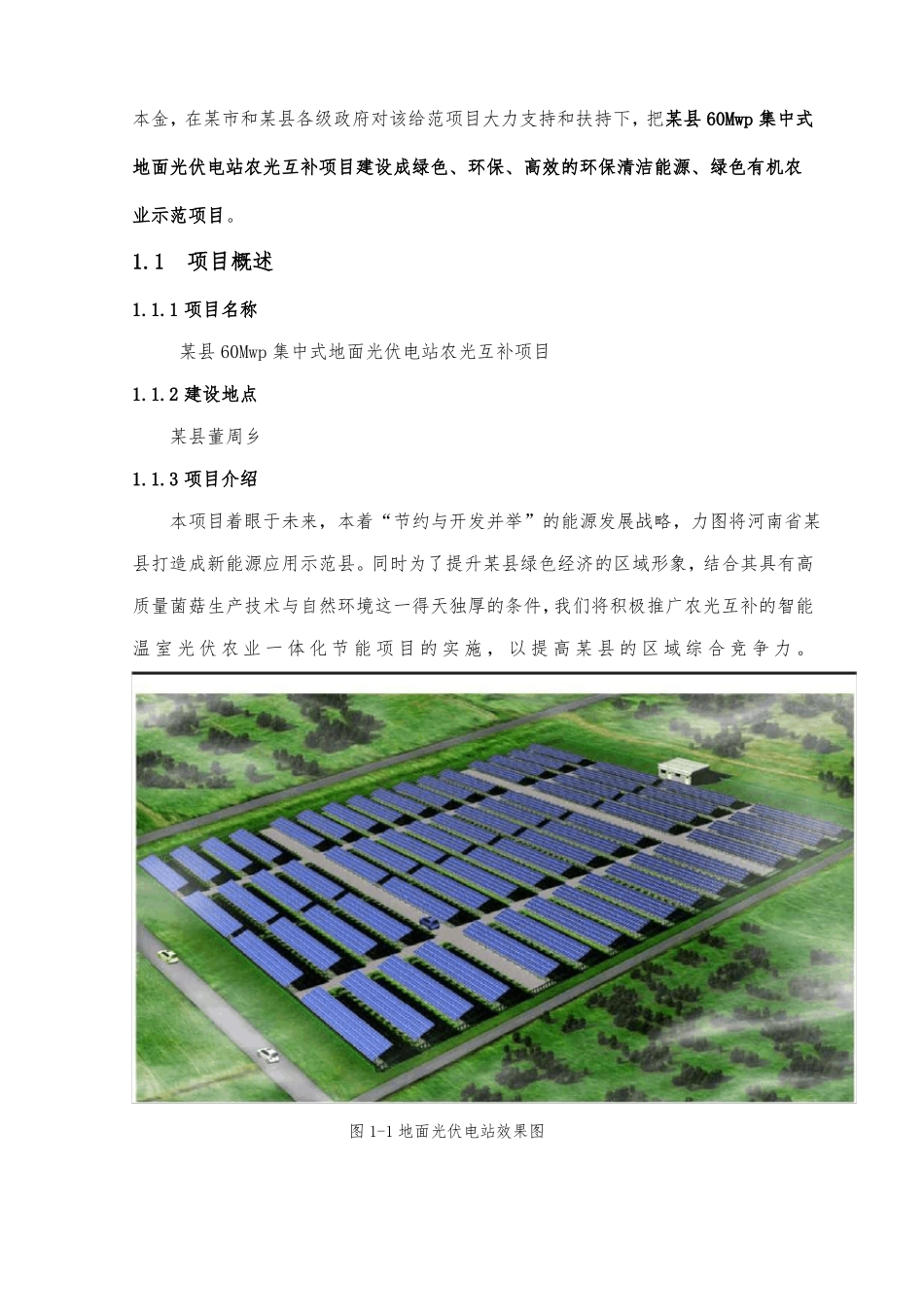 60Mwp集中式地面光伏电站农光互补项目实施计划方案_第3页