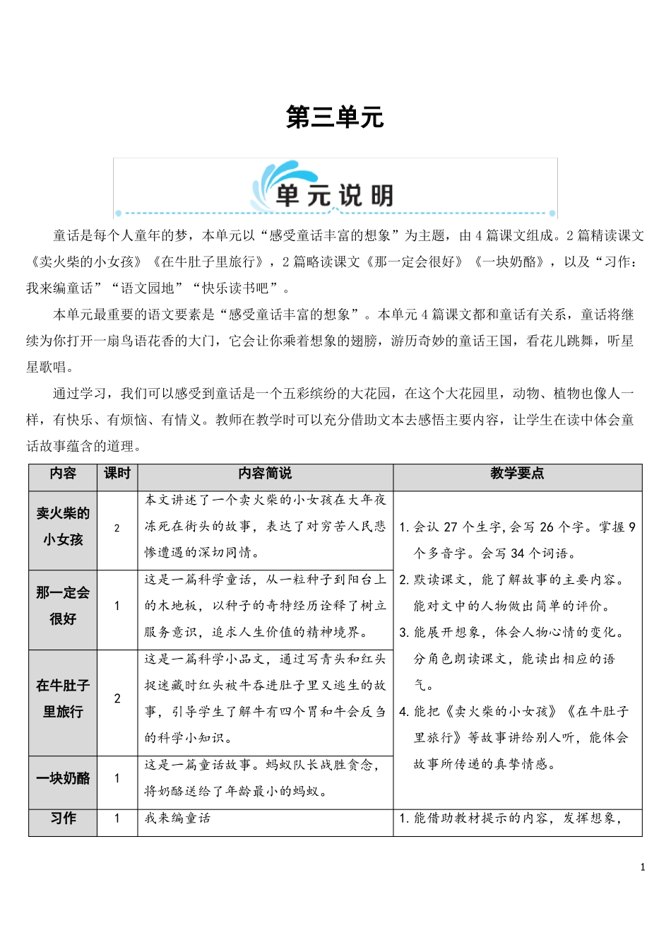 8卖火柴的小女孩【教案】_第1页