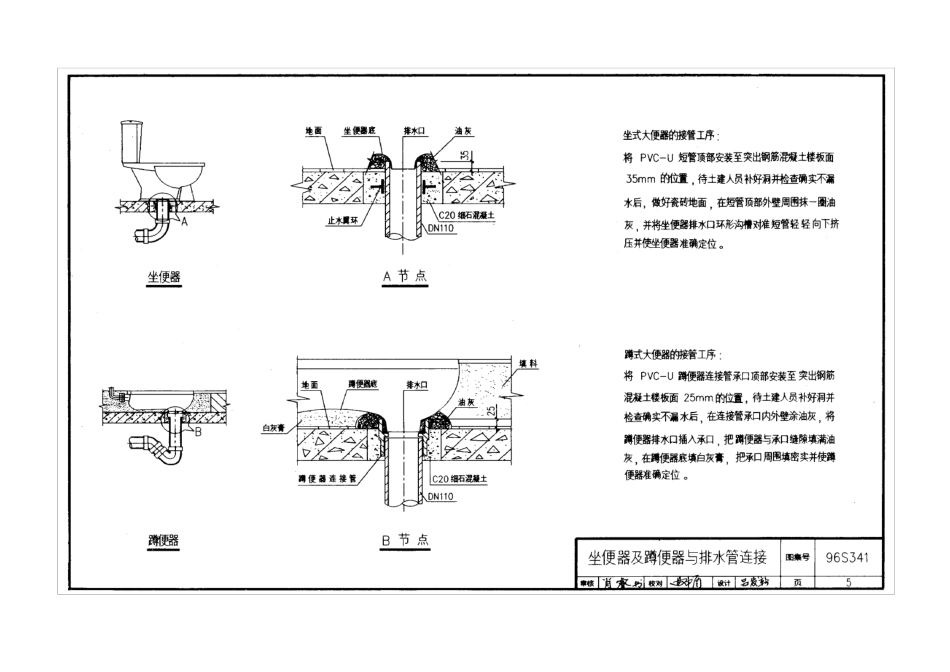 96S341建筑排水用PVC管安装图集资料_第2页