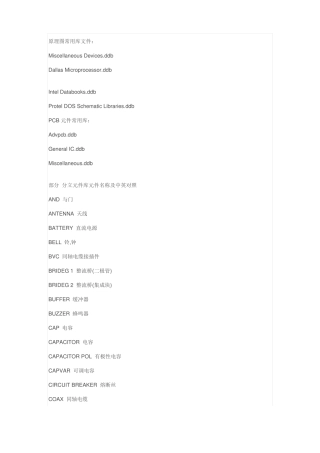 AD常用术语中英文对译