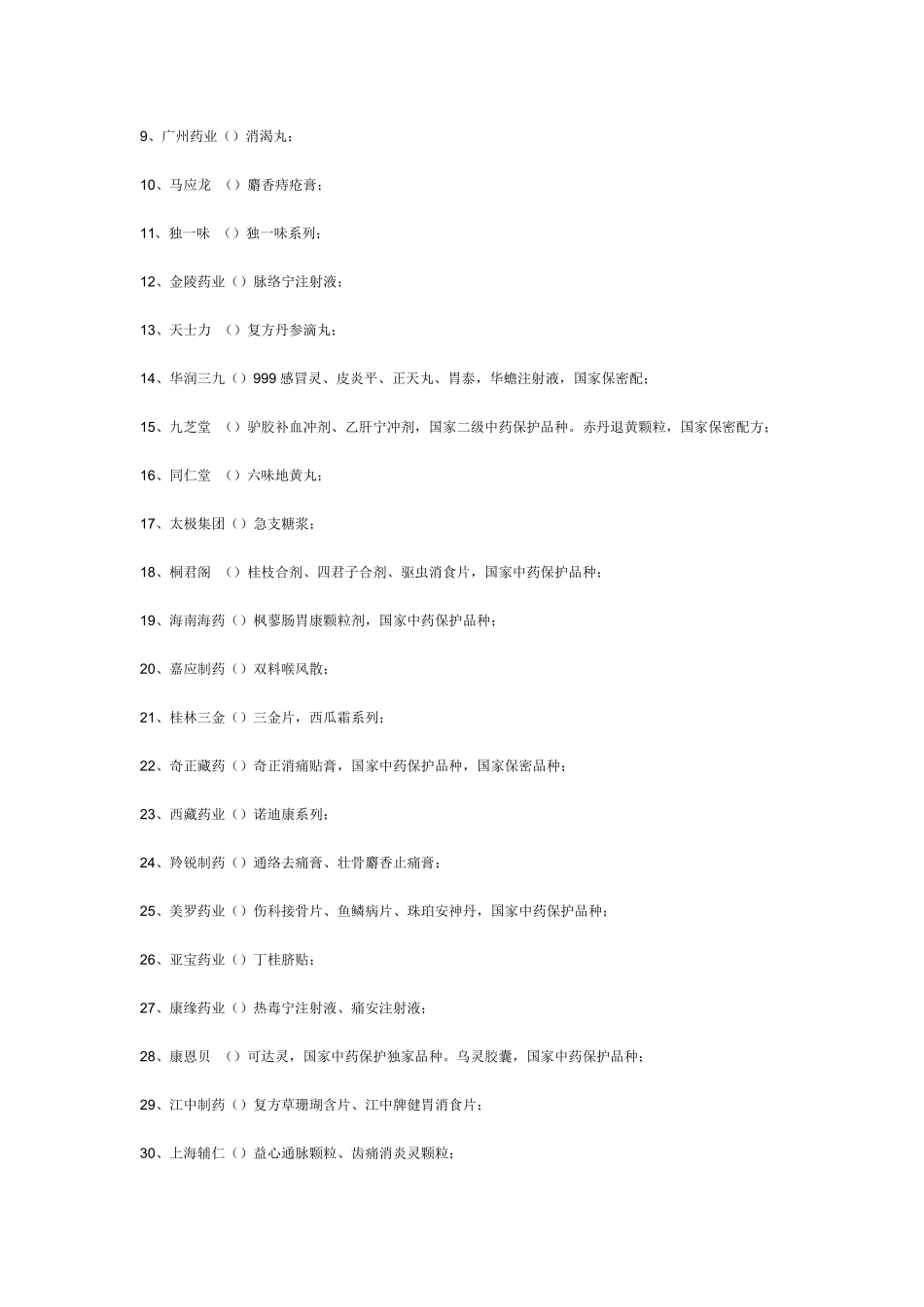 A股上医药公司一览_第2页
