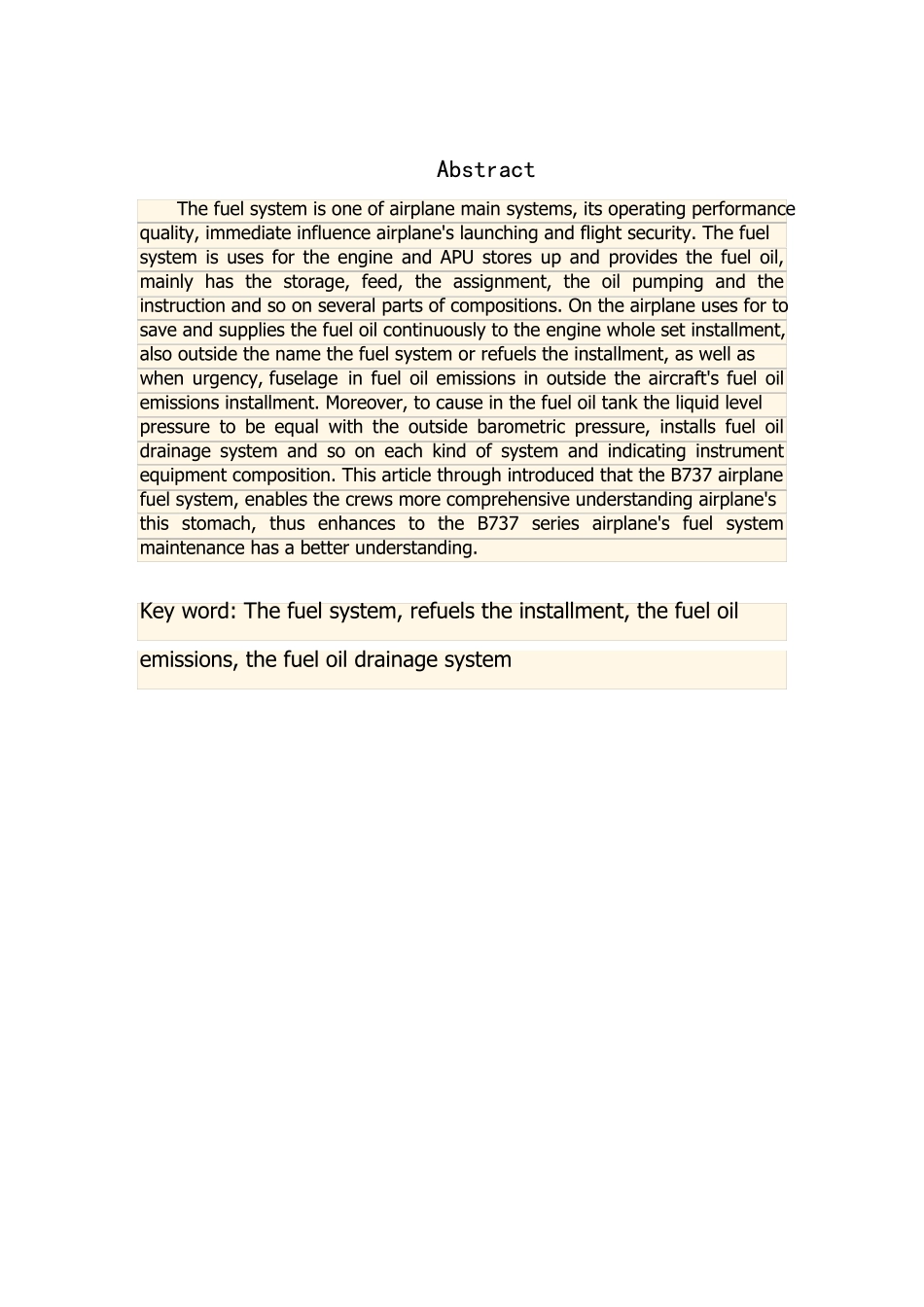 B737飞机燃油系统的故障及维护要点_第2页