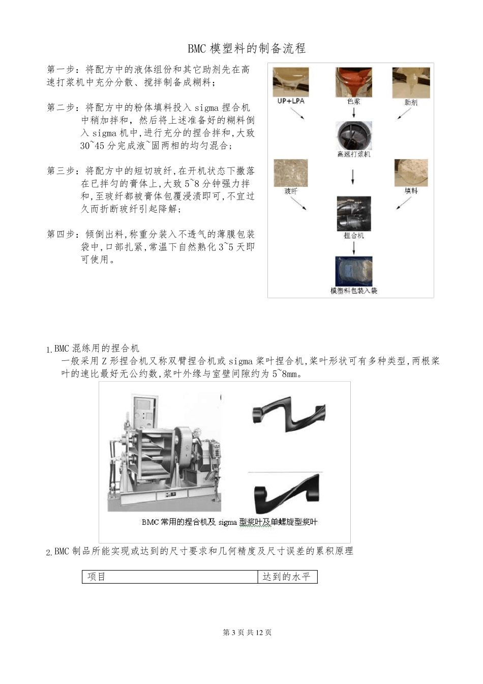 BMC塑料及其成型工艺讲解_第3页